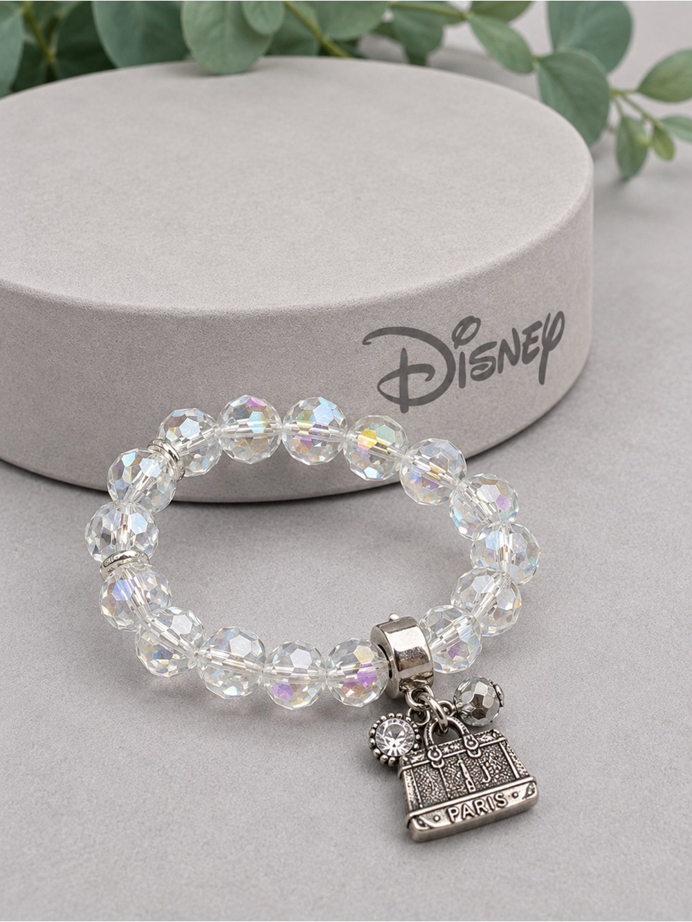 Disney Parks Paris Crystal Beaded Charm Bracelet (BR1616/3)